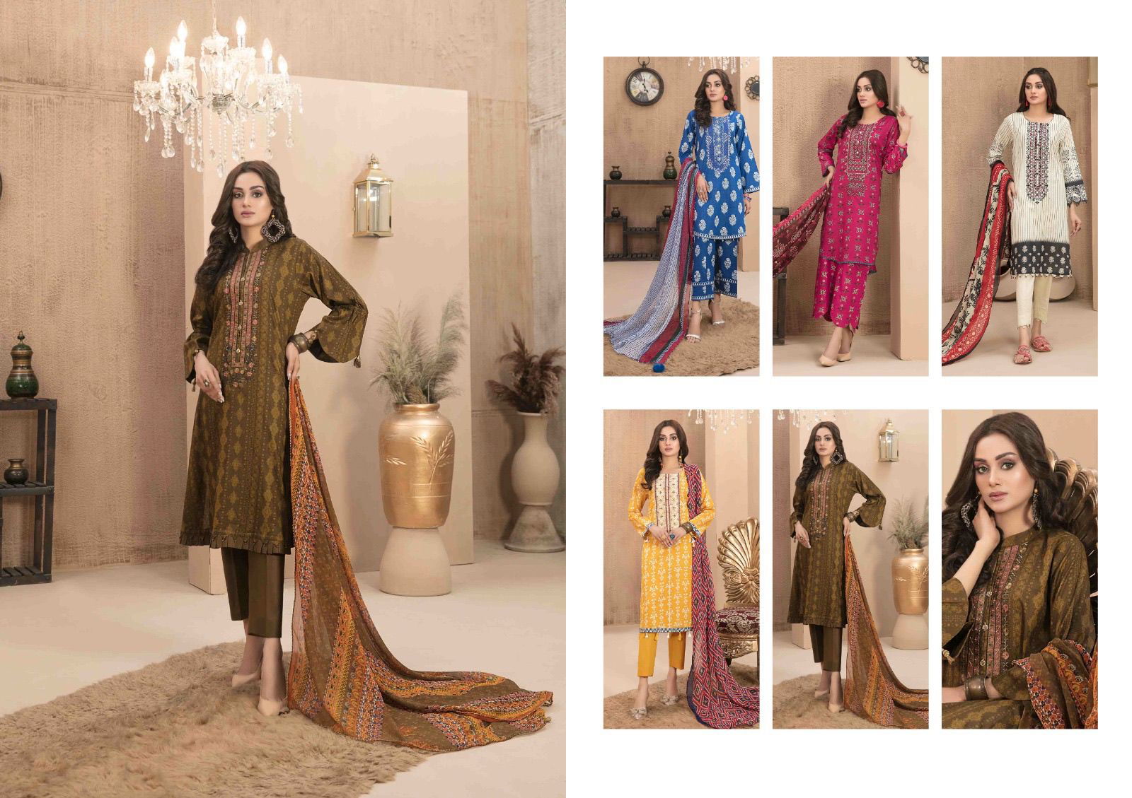 Hala Ezra Vol 1 Karachi Cotton Dress Material Catalog